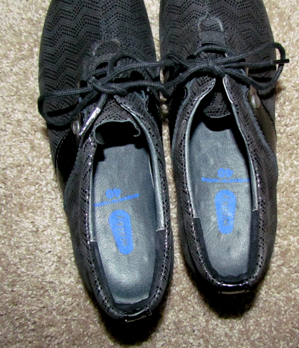 Wolky Leather Black Laceup Tie Women’s Shoe Sz 40 N (US 9.5-10) Occupational NEW