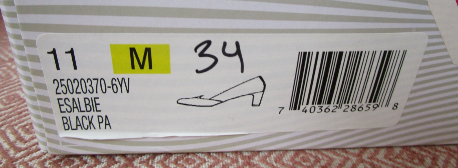 Easy Spirit Esalbie black patent leather pumps 2.75 » heels sz 11 Med New in box