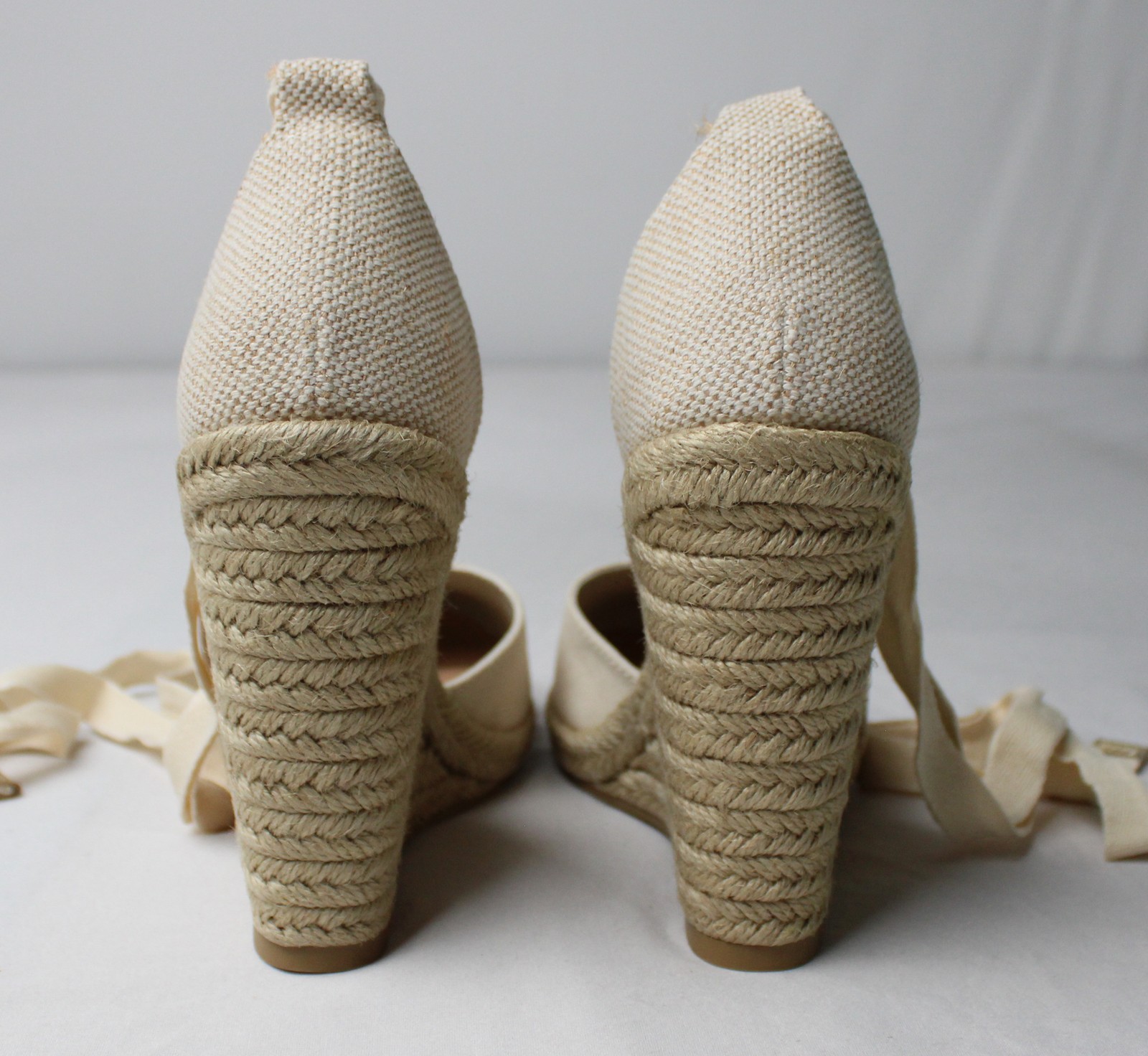 Just Fab Women’s Jenala Strappy Wedges AC2 Linen Size US:6.5 EU:37 UK:4.5