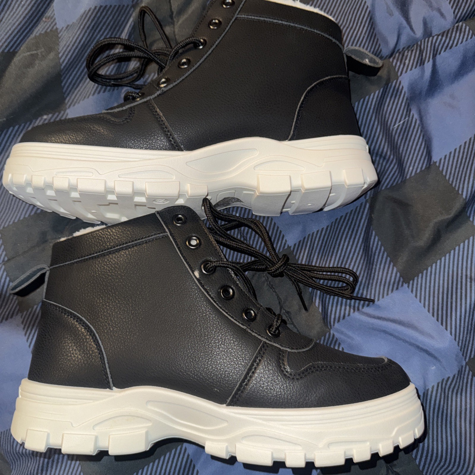 Brand New EVOLUTIONS HIGH TOP BOOTS~ Black Size Woman’s 42 Super Adorable
