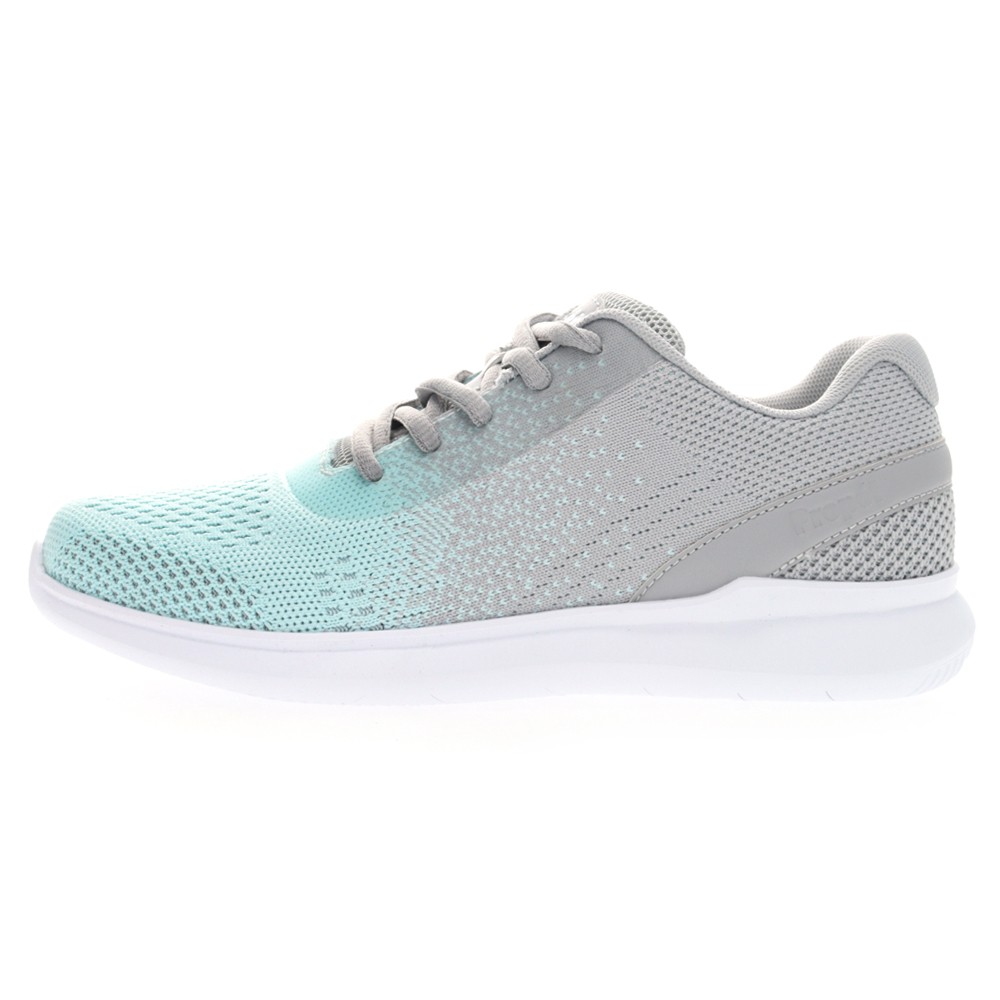 Propet Travelbound Duo Lace Up Womens Blue, Grey Sneakers Casual Shoes WAA262MG