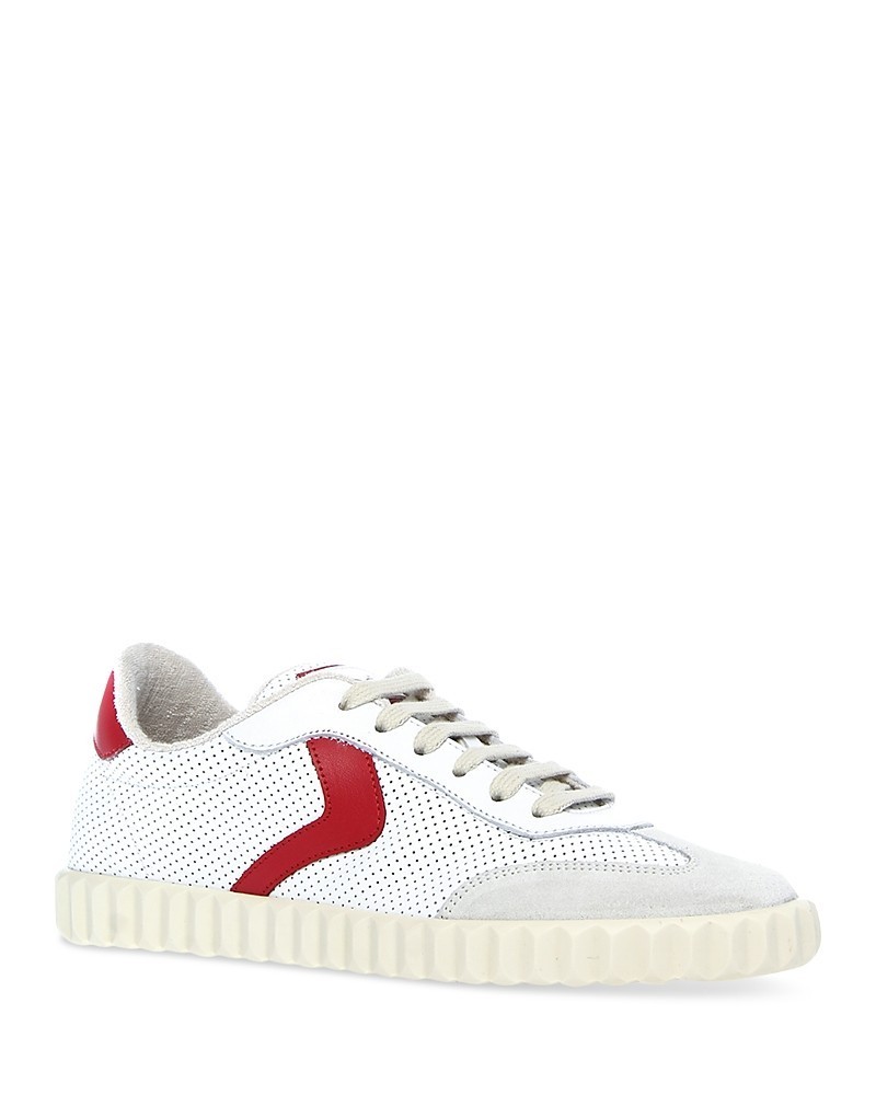 Voile Blanche Ines Mesh Almond Toe Sneakers Women’s EU 36 White/Red