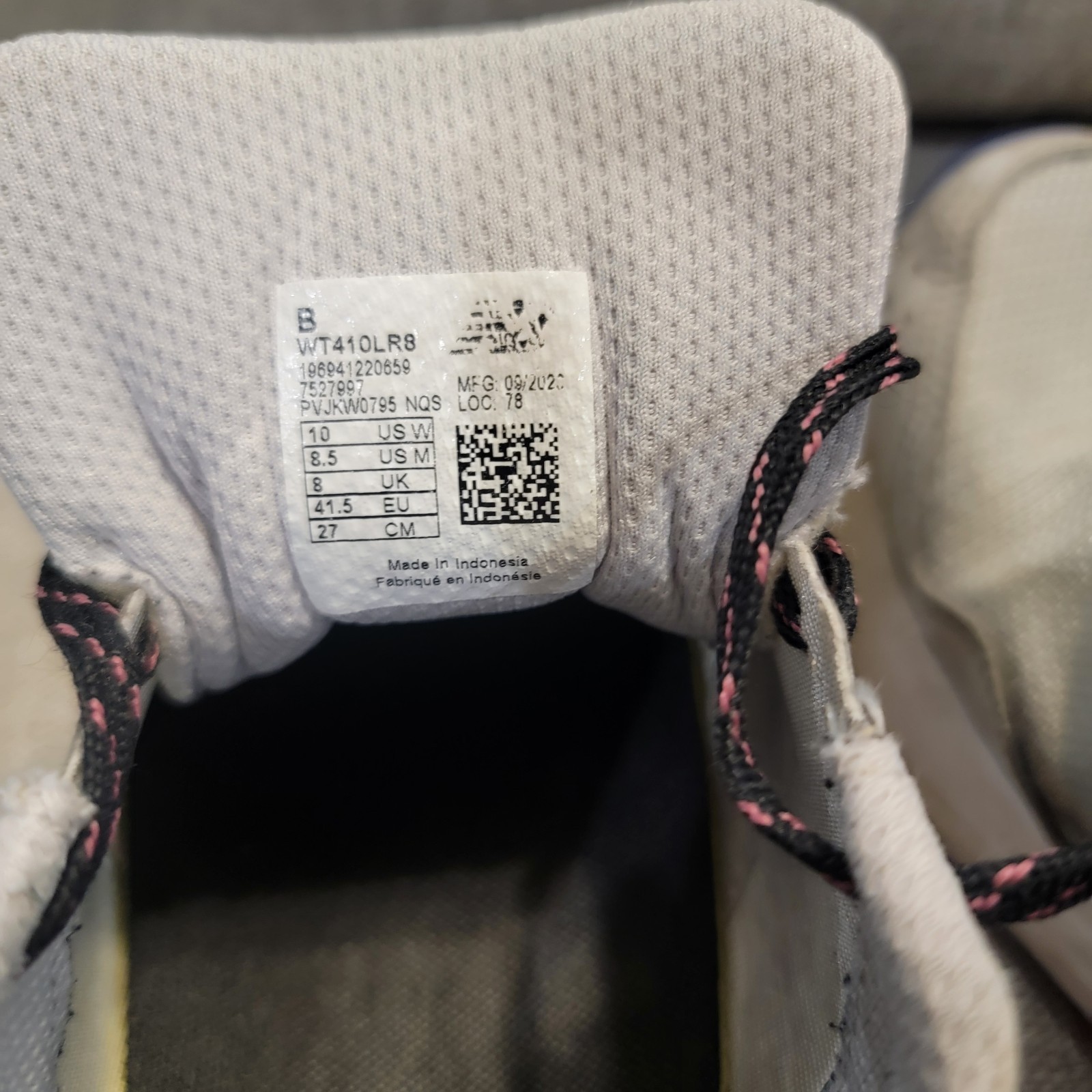 New Balance Trail Running Hiking Shoes T410 V8 Pink Grey Women’s 10 Men’s 8.5