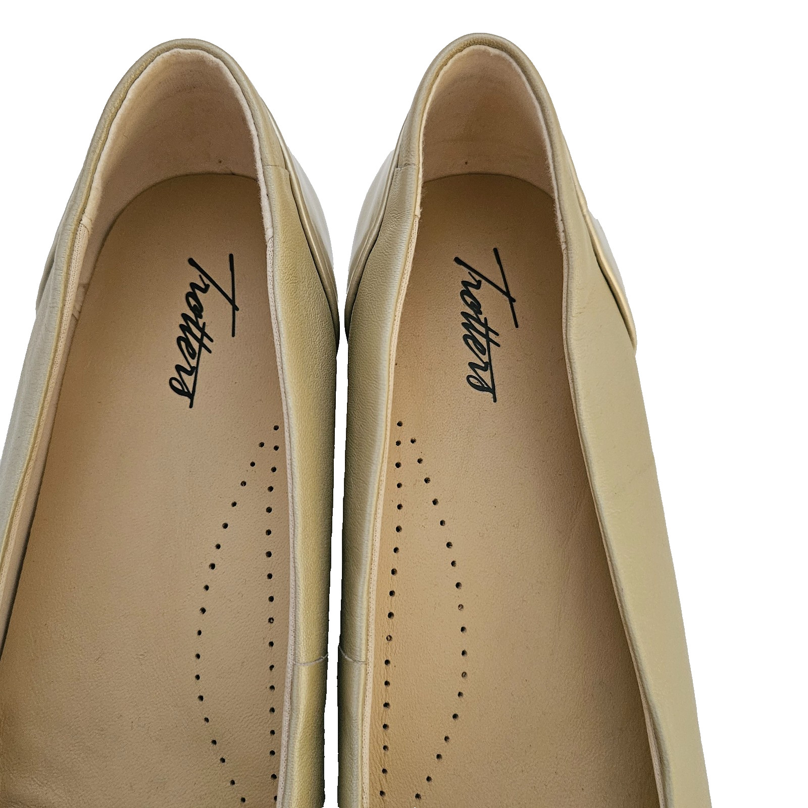 Trotters Daisy Pumps Womens 10M Beige Pale Gold Cap Toe