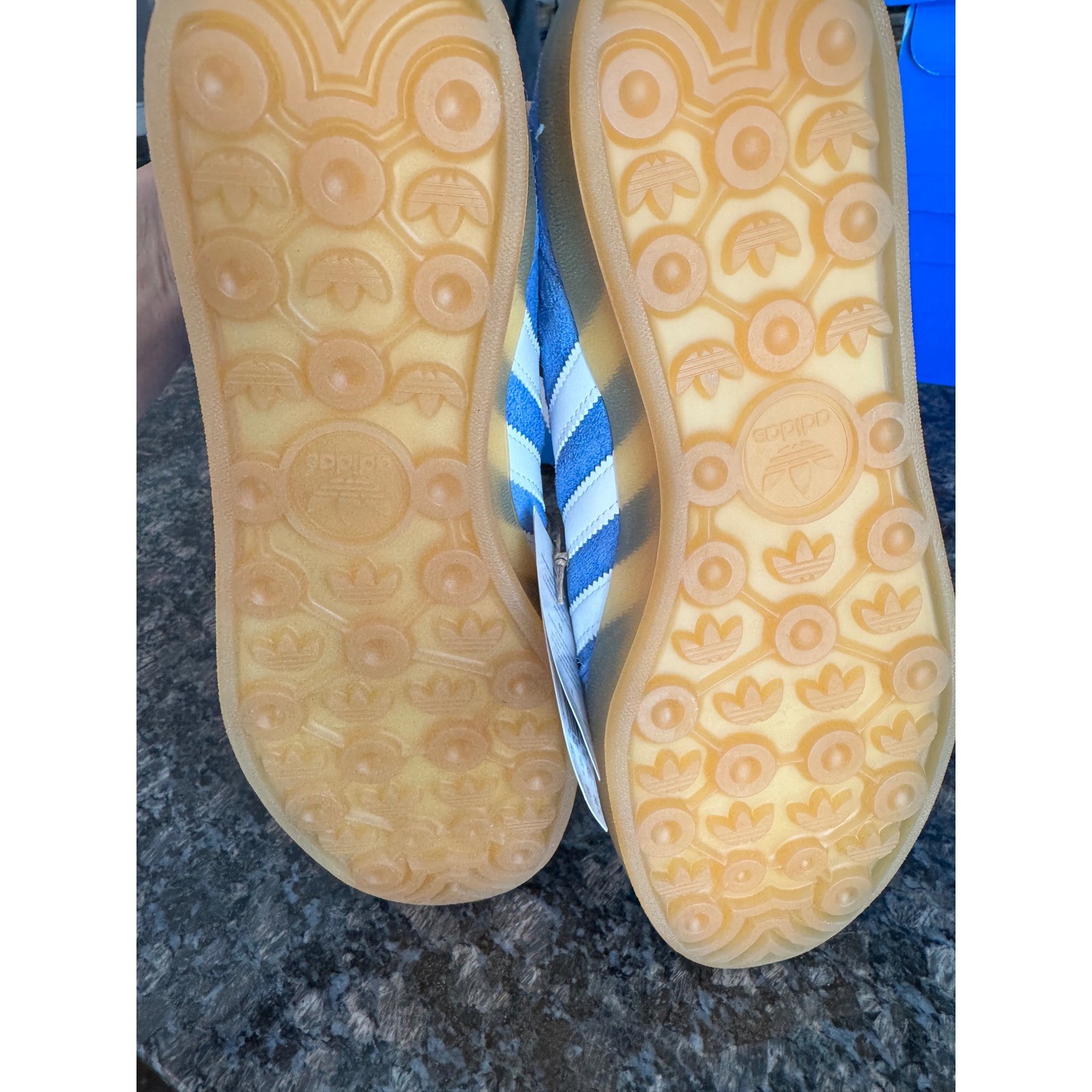 Adidas Gazelle Indoor W Blue Fusion Cloud White Suede Sneakers HQ8717 Womens 10