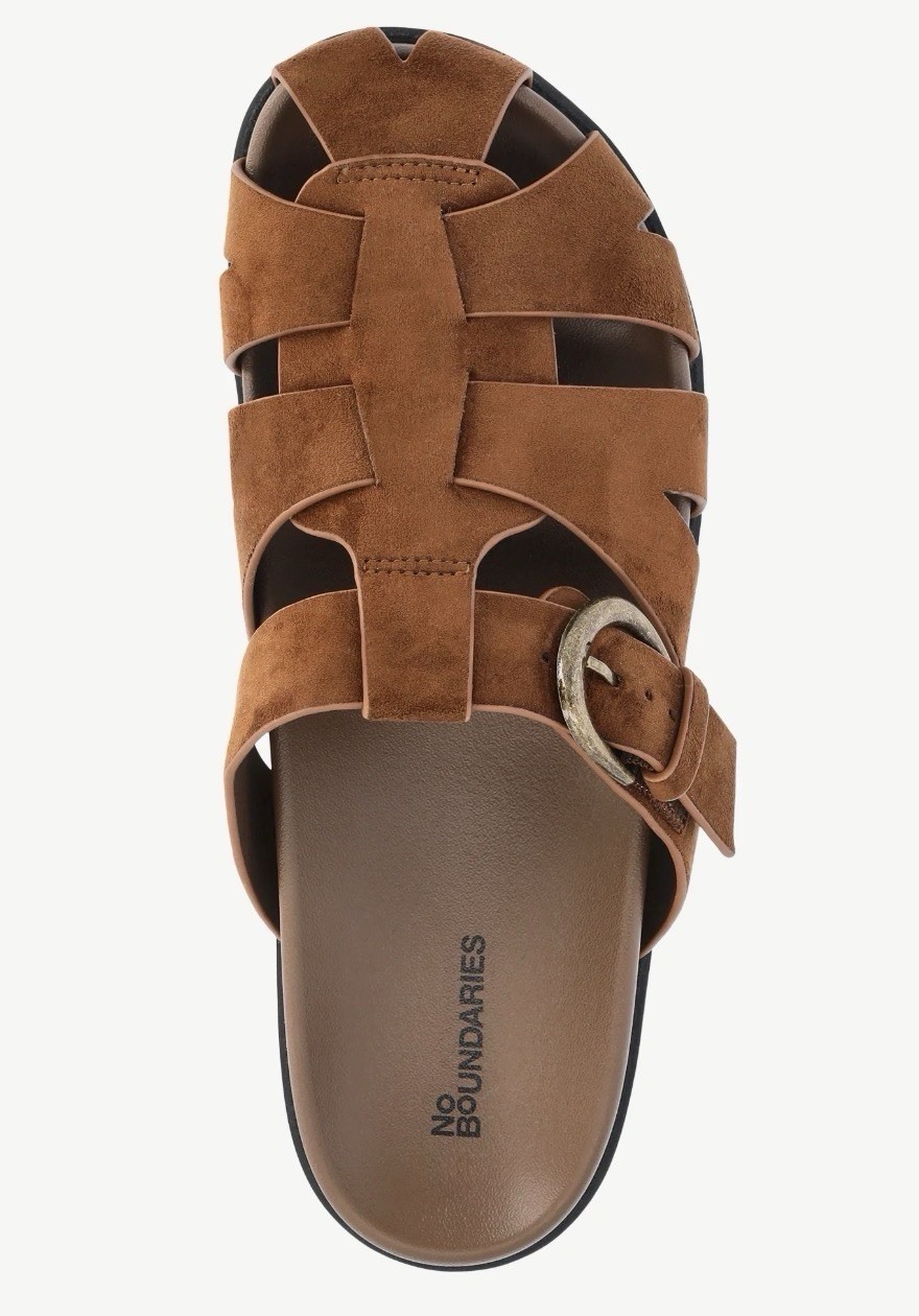 No Boundaries Faux Suede Women’s Fisherman Clogs Size 9 Comfort Footbed NWT
