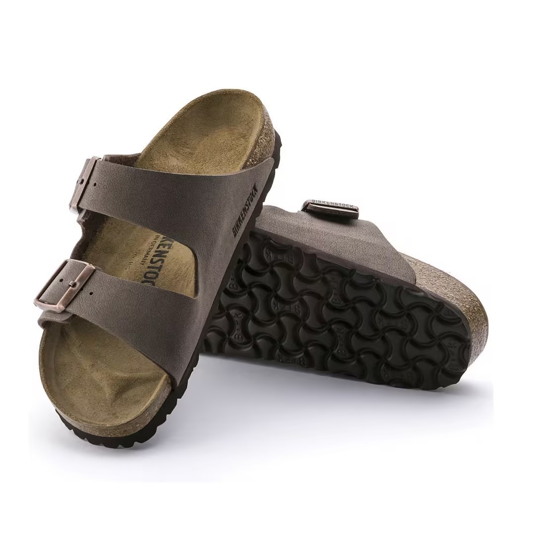 Birkenstock Arizona Stone Mocha Birko-Flor Comfort Sandals EU37-45