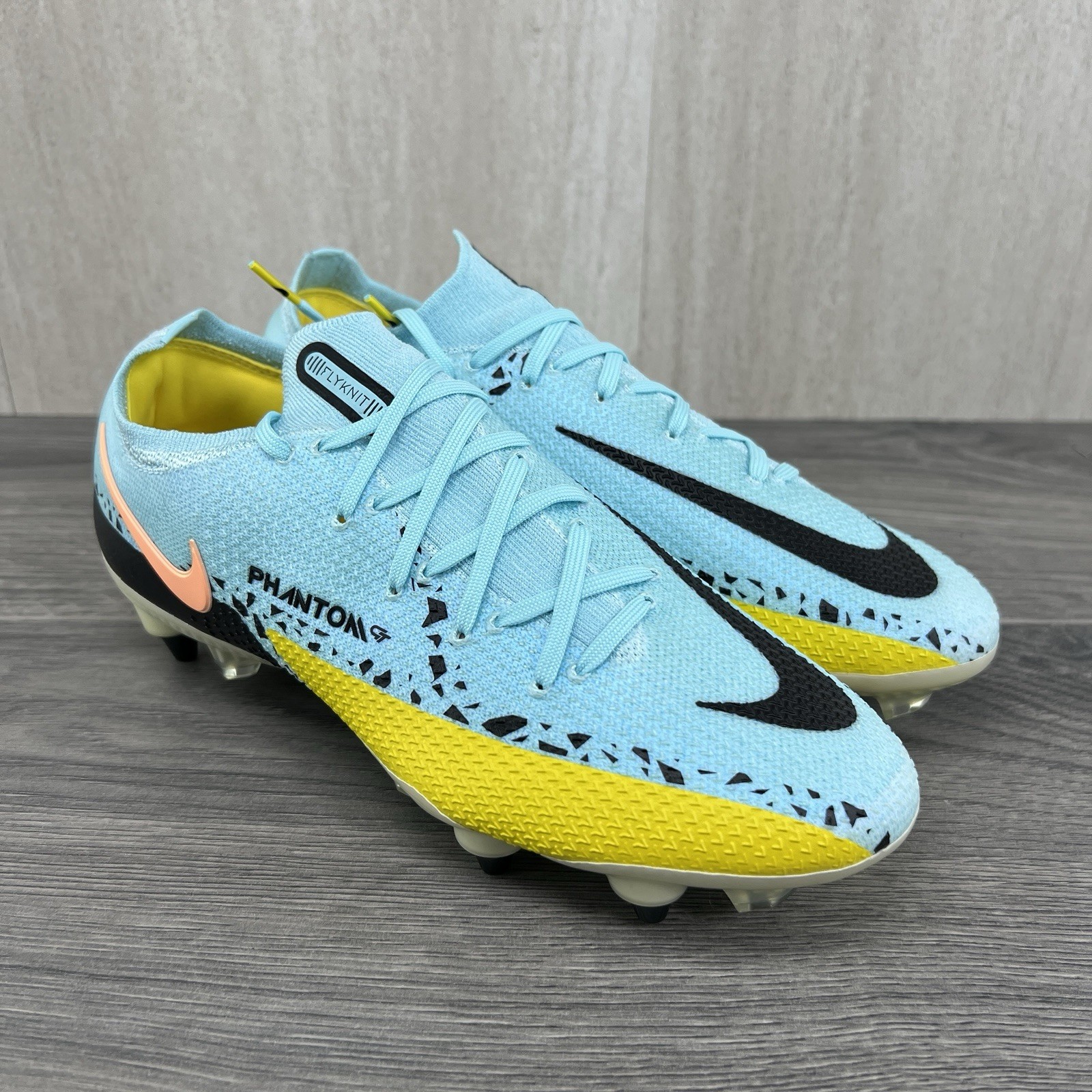 Nike Phantom GT2 Elite DF SG PRO 6.5 Mens 8 Womens Glacier Ice Black Soccer