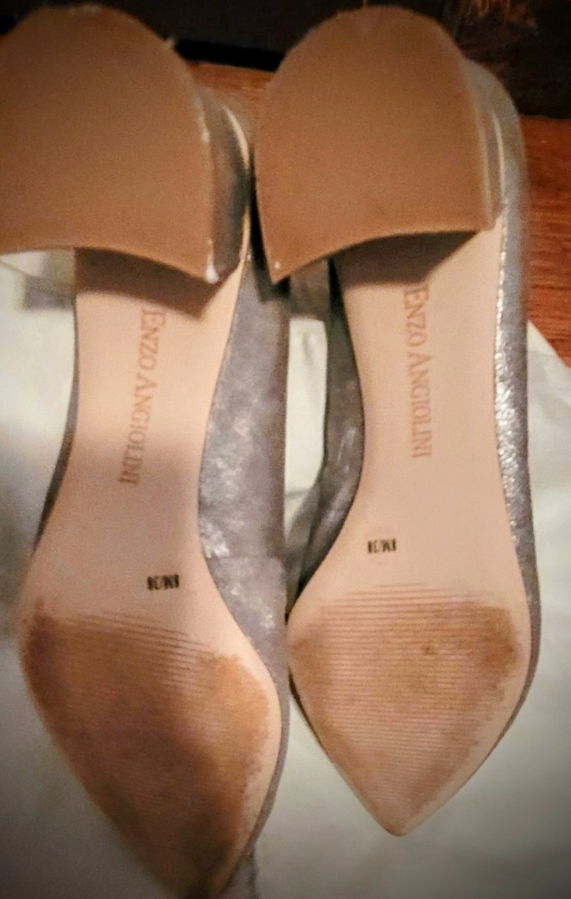 Enzo Angiolini Womens Denna Gold Pumps Size 8 (7794299)