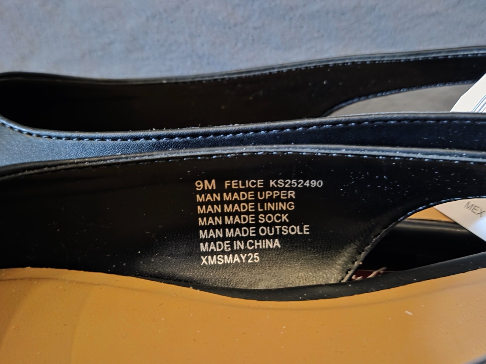 Kensie Felice Slingback Women’s Black Flats Casual Dress Shoes Size 9 w Box