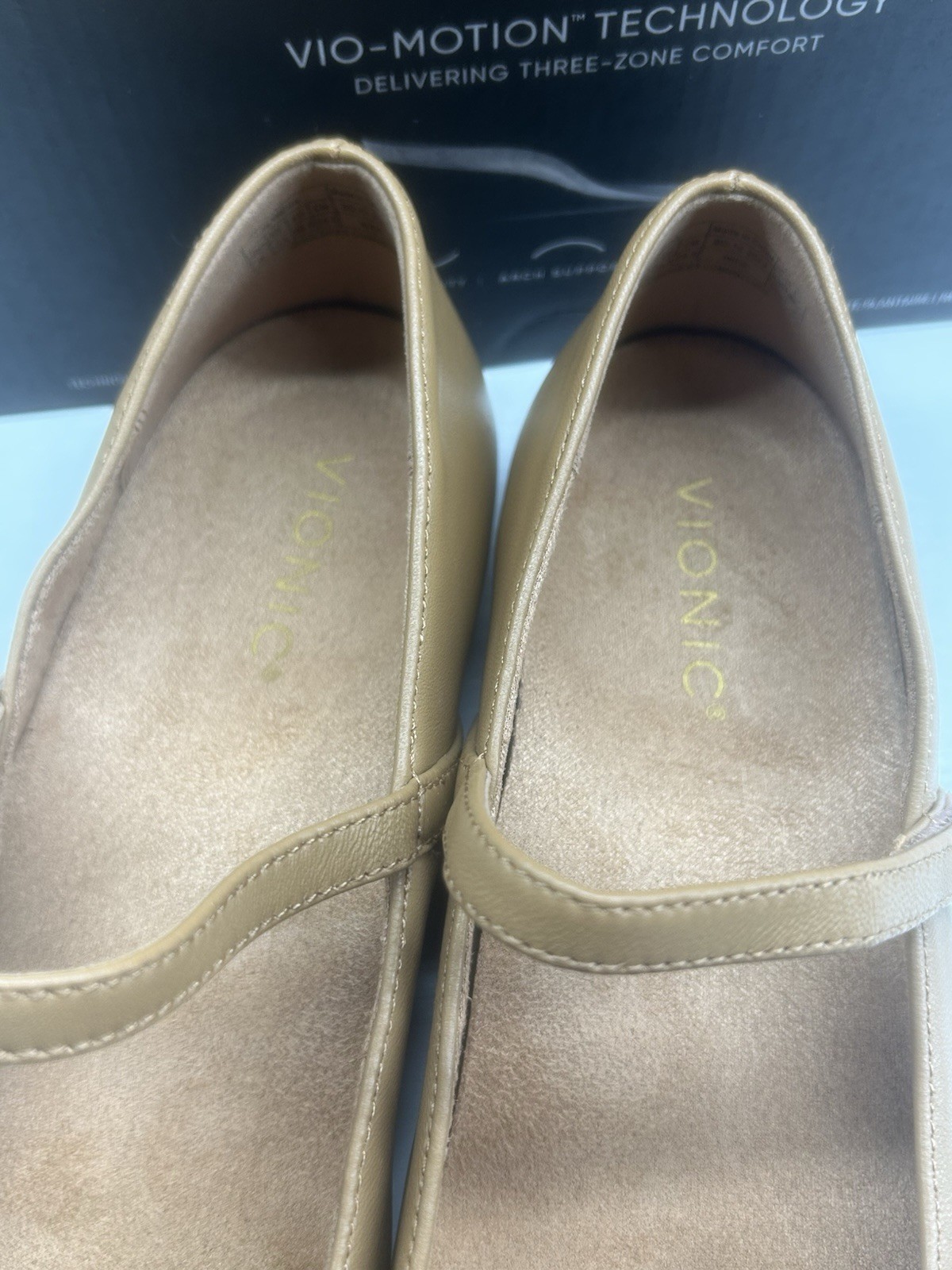 Vionic Alameda Camel Tan Leather Size 8 Used