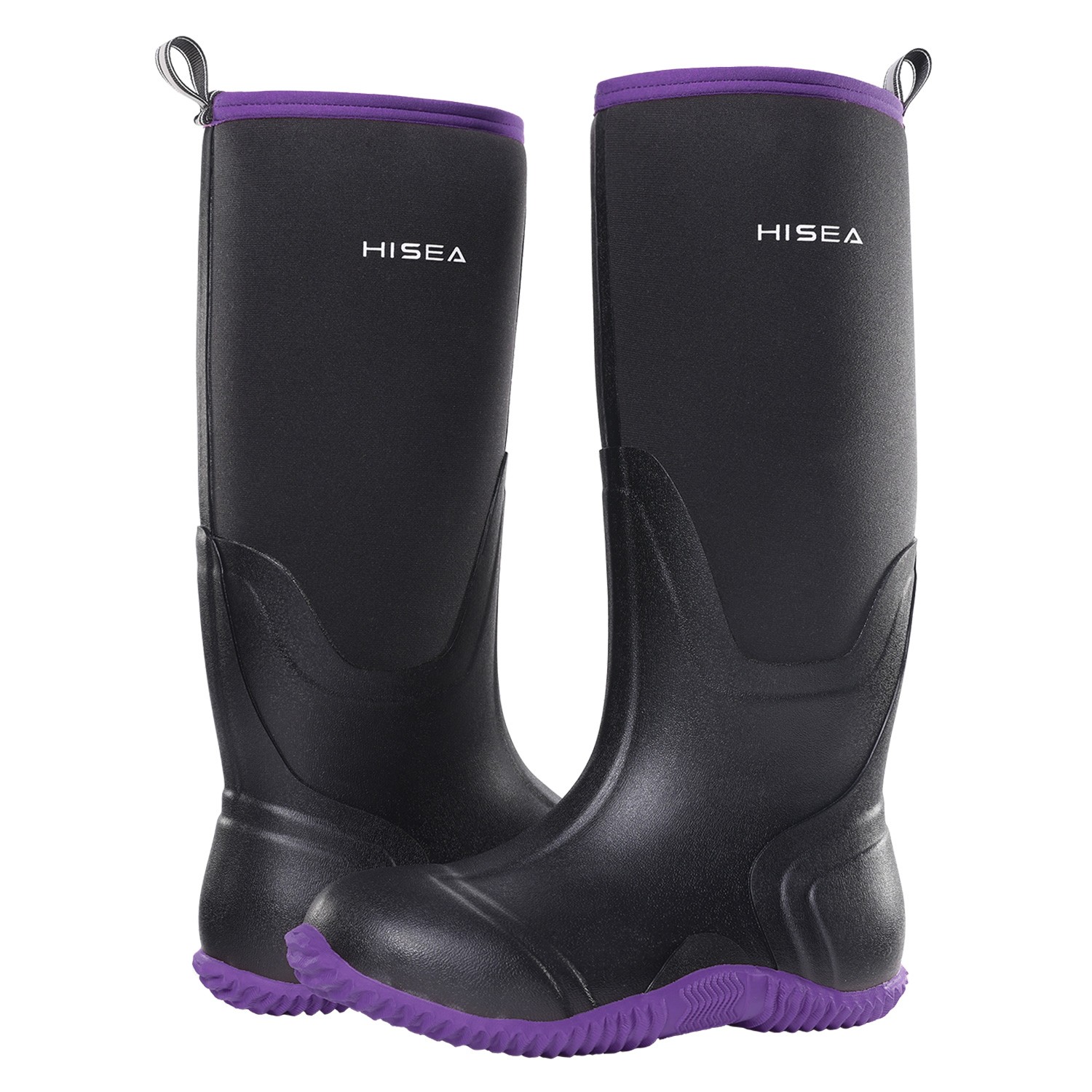 HISEA Women Waterproof Rain Boot Non-Slip Outdoor Garden Mud Work Knee High Boot