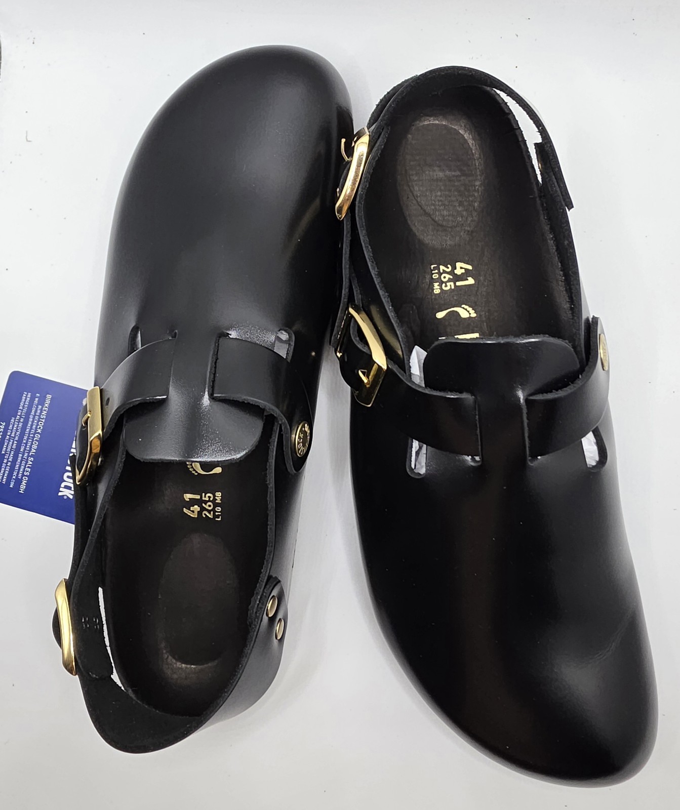 Birkenstock Tokyo II Natural Leather Black Amalfi Color Narrow
