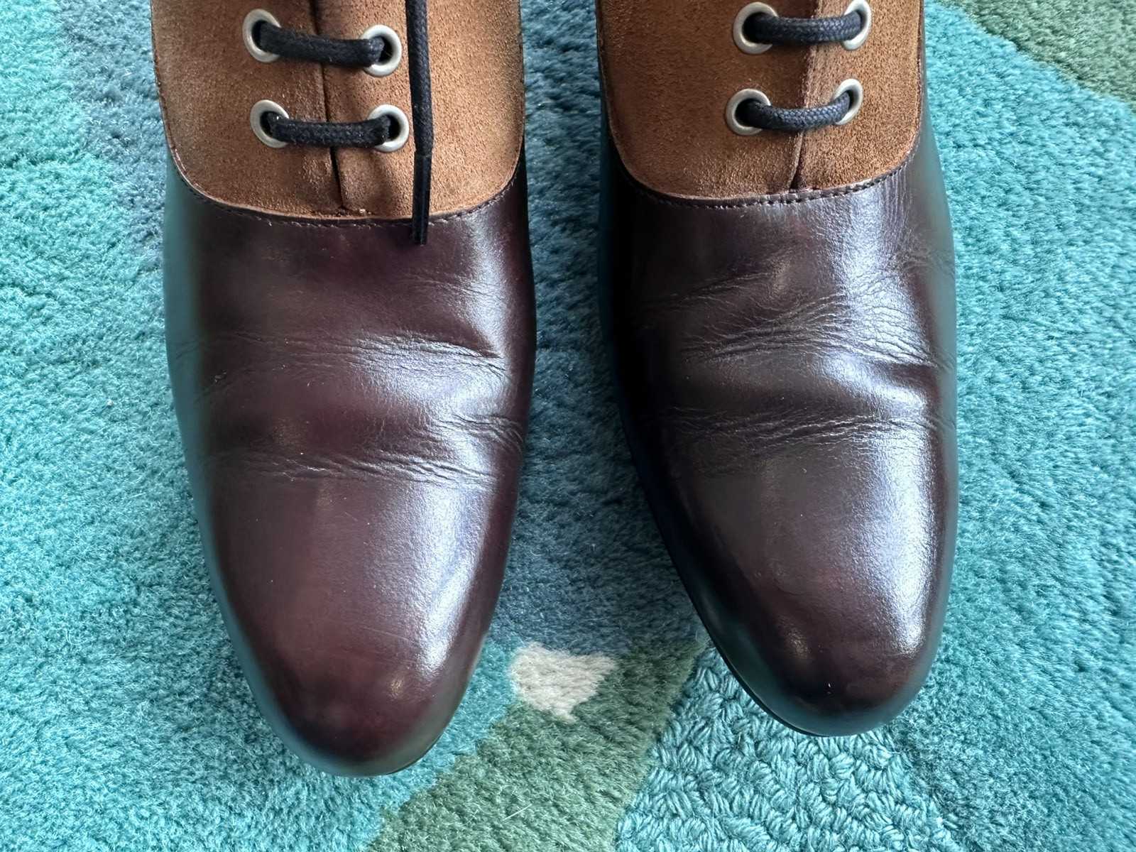 Fluevog EXCELLENT Fox & Fluevog Eugene posh leather/suede lace-up boot -W10/M8