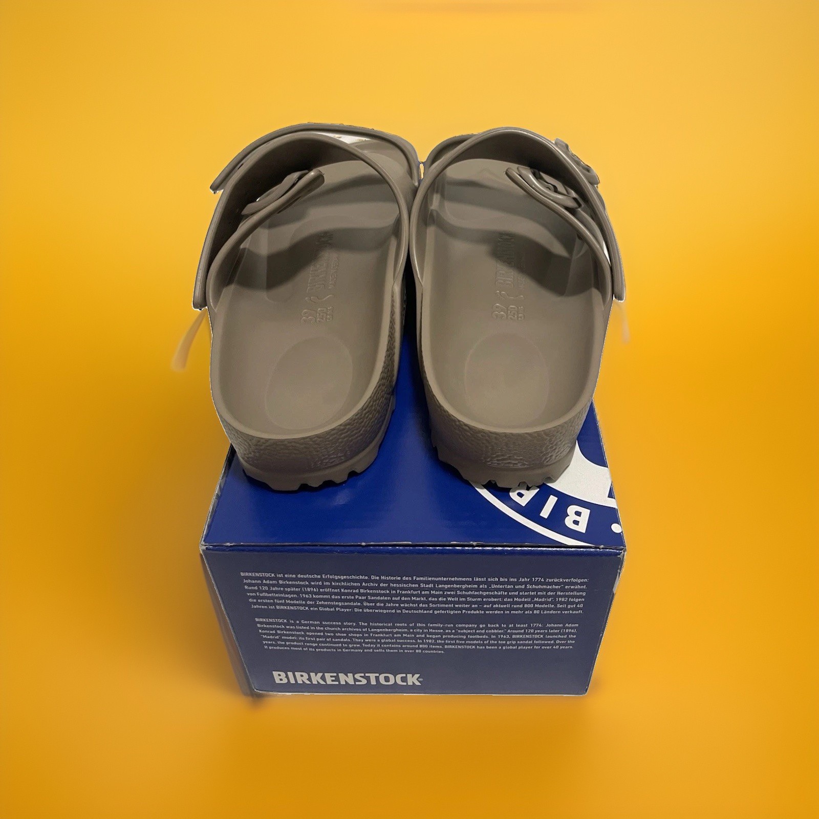 Birkenstock Arizona Essentials Eva Sandals,Gray Taupe Size 39