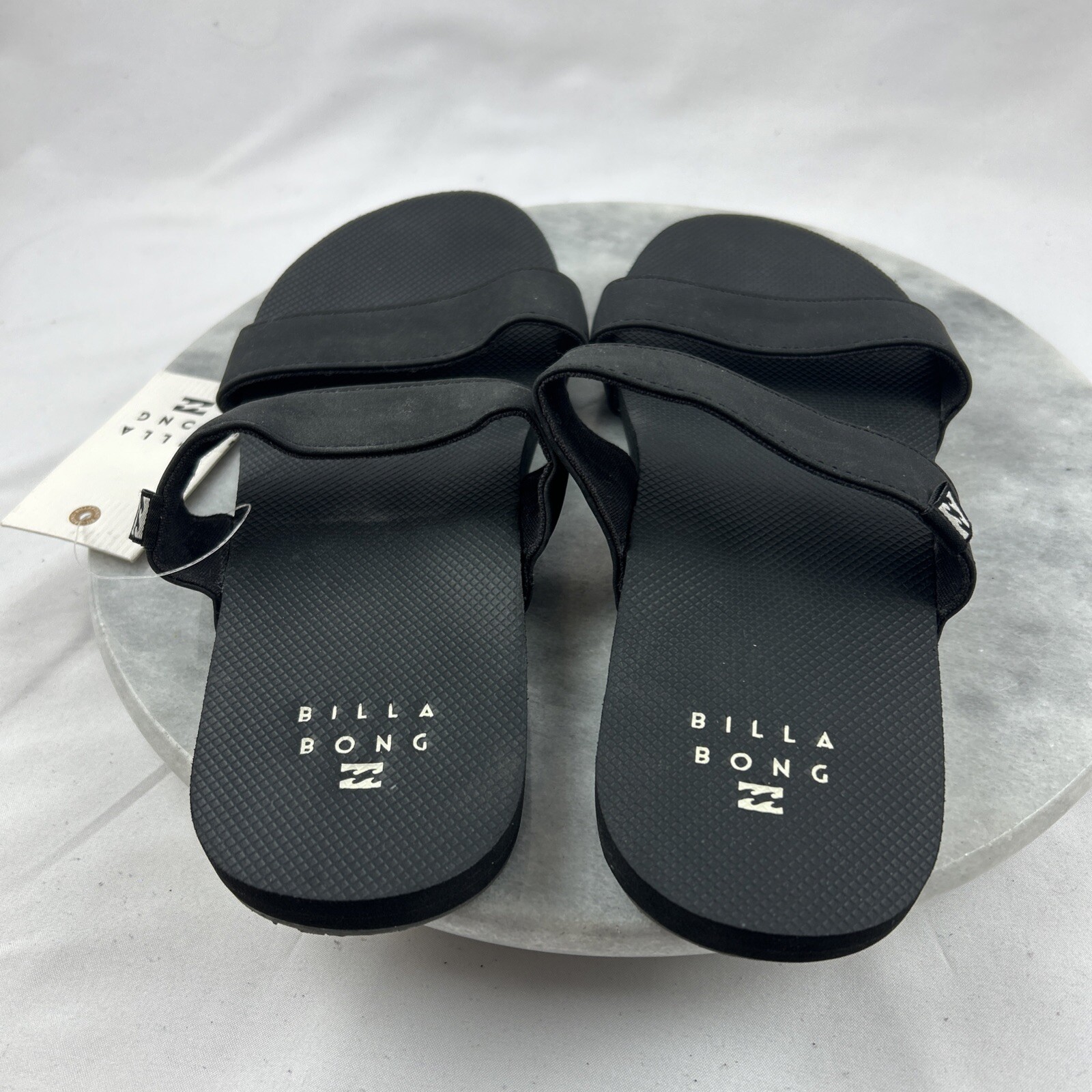 Billabong Strap Sandal Women Size 6 Slip On Black NOS