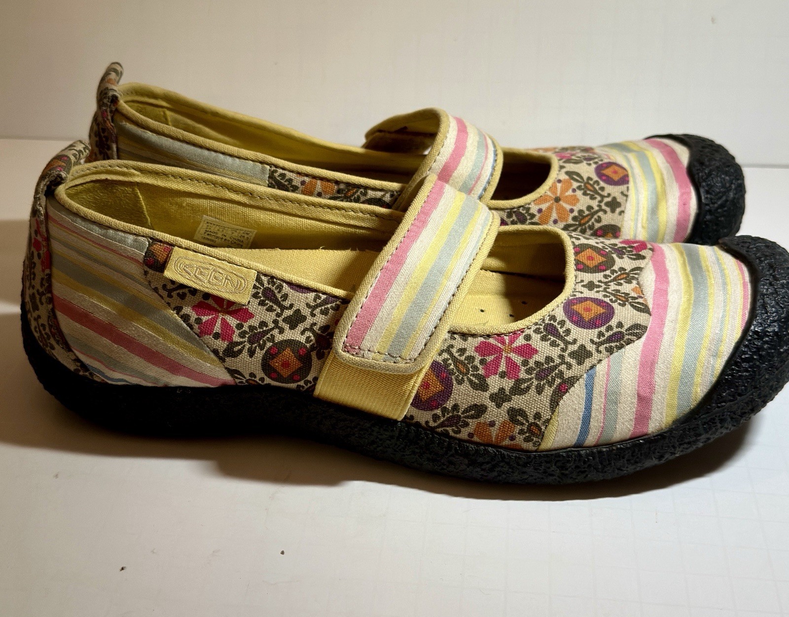 KEEN Sienna Mary Jane Floral Canvas Comfort Shoes Women’s 9.5 EU 40 1005553