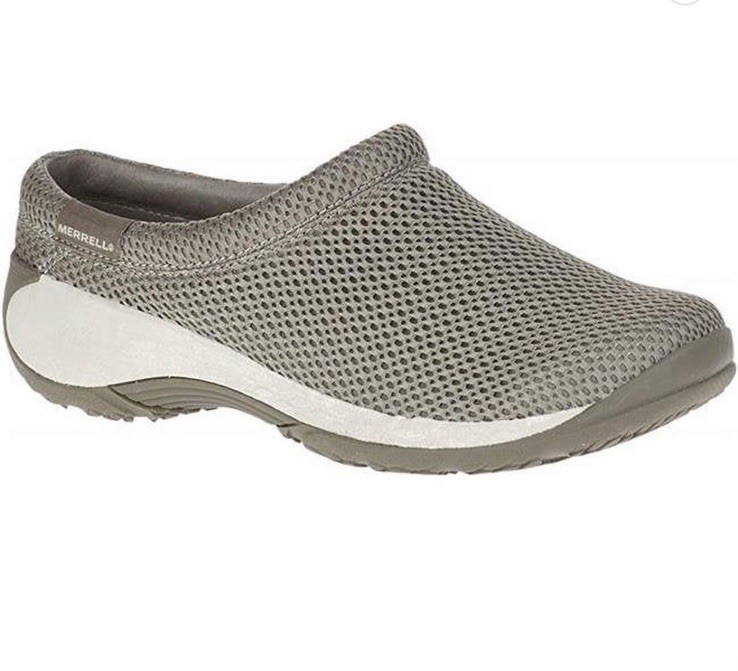 Merrell Encore Breeze 2 Shoes Womens Mule Clogs Knit Comfort Aluminum Gray 9.5