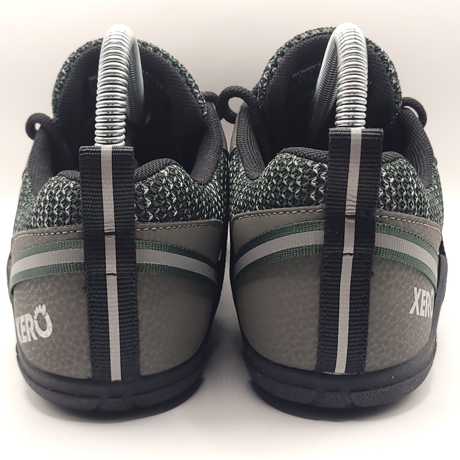 Xero TerraFlex II Womens Size 6.5 Barefoot Running Hiking Shoes Green Gray EUC