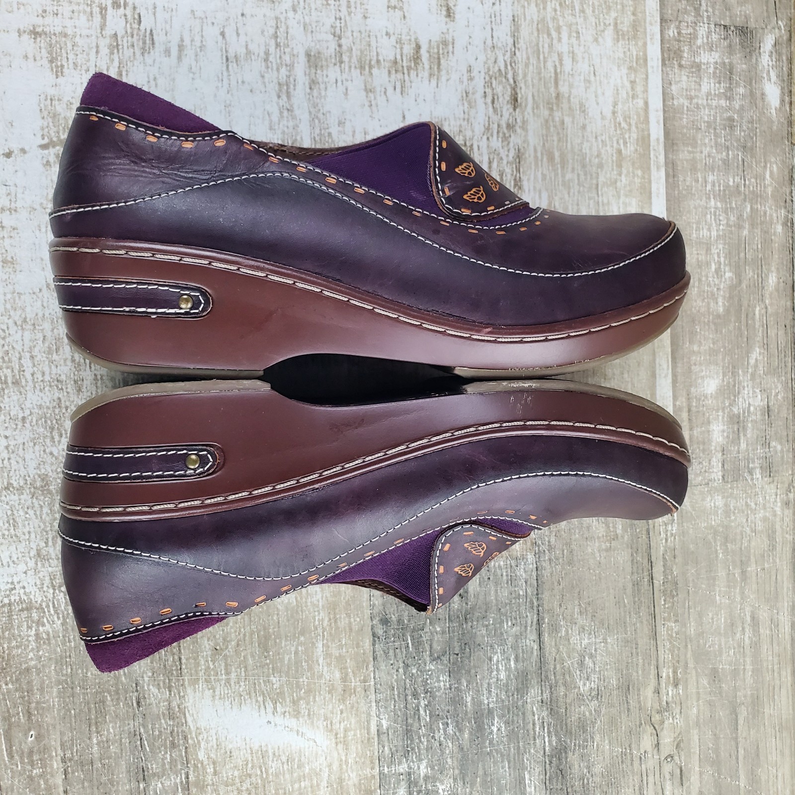 L’ Artiste by Spring Step Burbank Womens Clogs Sz 10 Dark Brown Leather Slip On