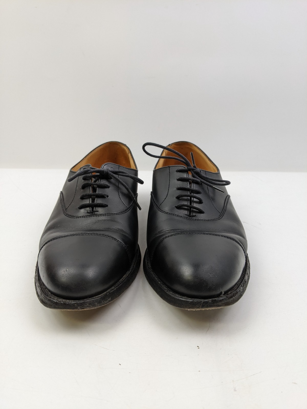 Crockett & Jones Black Leather Ashby Shoes Womens Size 12 Dress Shoes Oxford