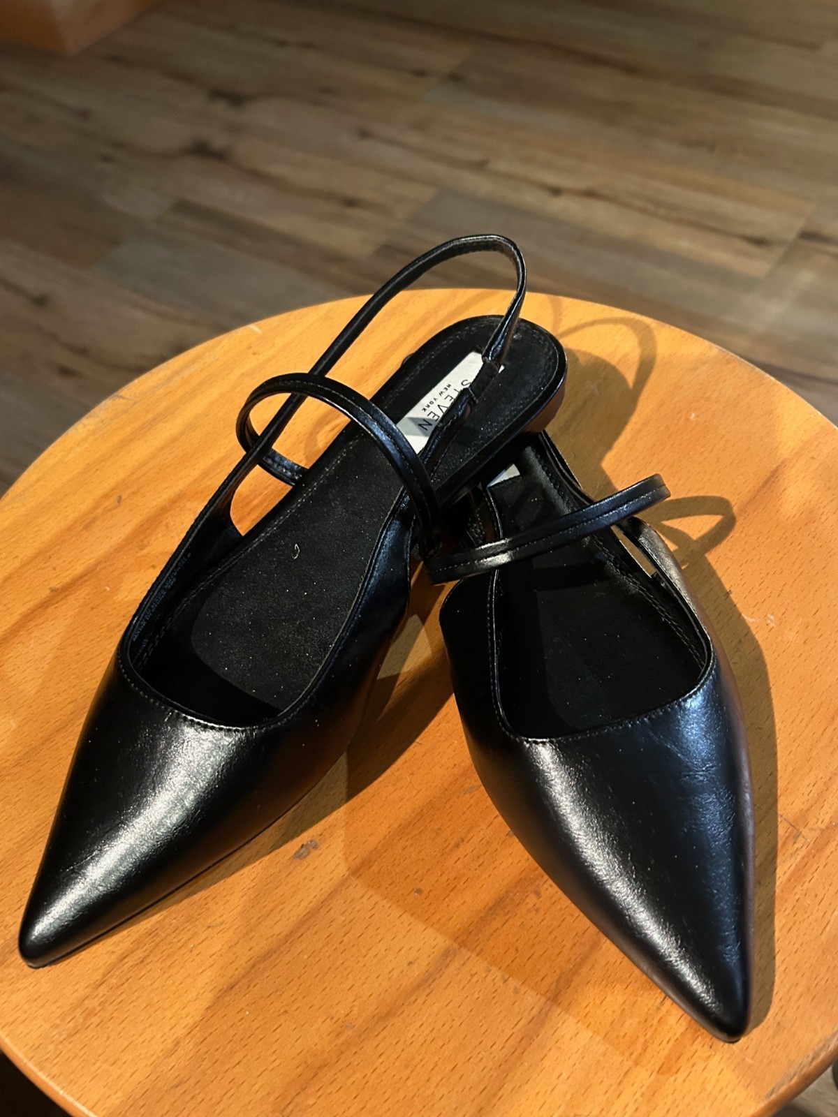 Steven New York Mallory Flat Black Classic Silhouette Black Shoes Size: 9 New