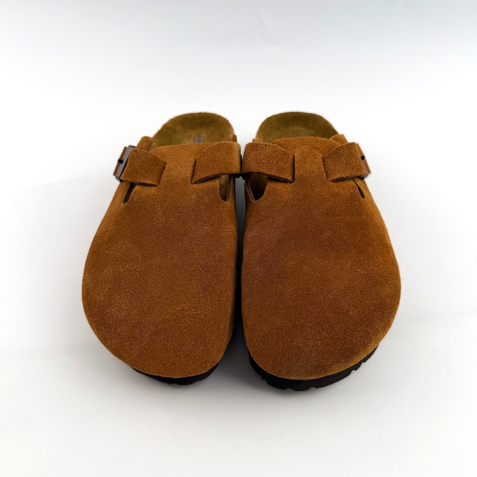 Birkenstock Boston Soft Footbed Mink Suede Leather Clogs Unisex Size EU37-EU45