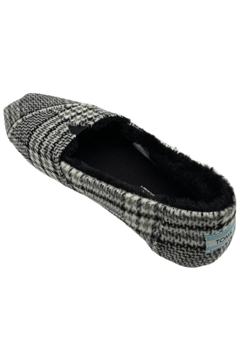 TOMS Women’s Alpargata Classic Loafers Flats Black Plaid