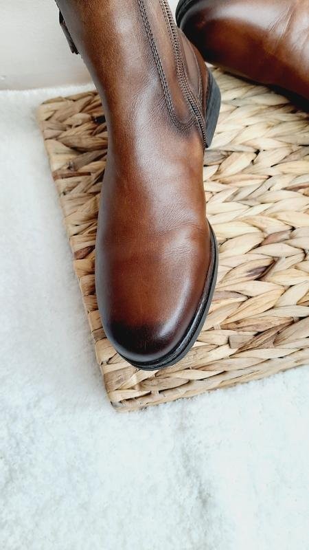 Women Gabor boots brown leather 40 #7SMD