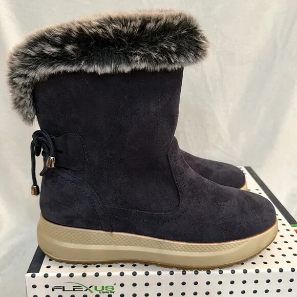 Flexus by Spring Step Waterproof Winter Boots – Navy (EU 37/6-6.5) a545852