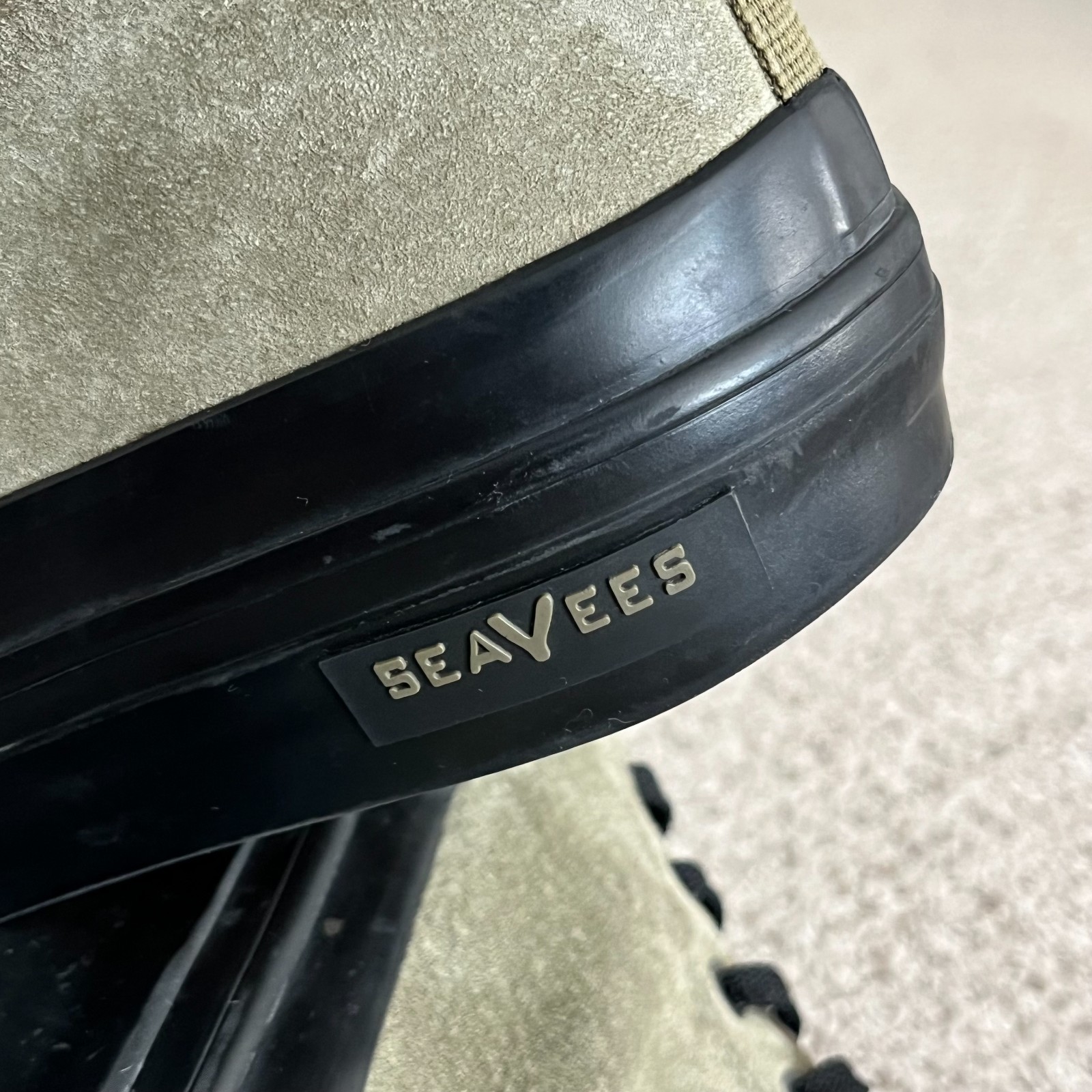 SeaVees Mariners Boot Women Sz 7.5 Olive Suede Water Resistant Chukka