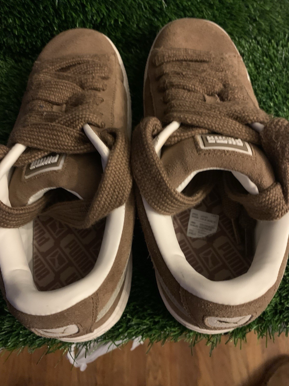 PUMA Suede XL Sneakers Brown Suede Upper & Chunky Lace-up Women’s US Size 7