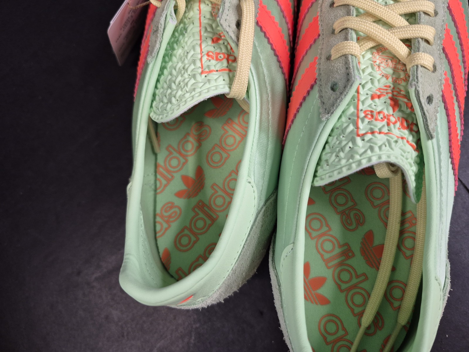 ADIDAS SL 72 OG GREEN ORANGE SIZES 9 OR 10 WOM JI0197 NIB! $100