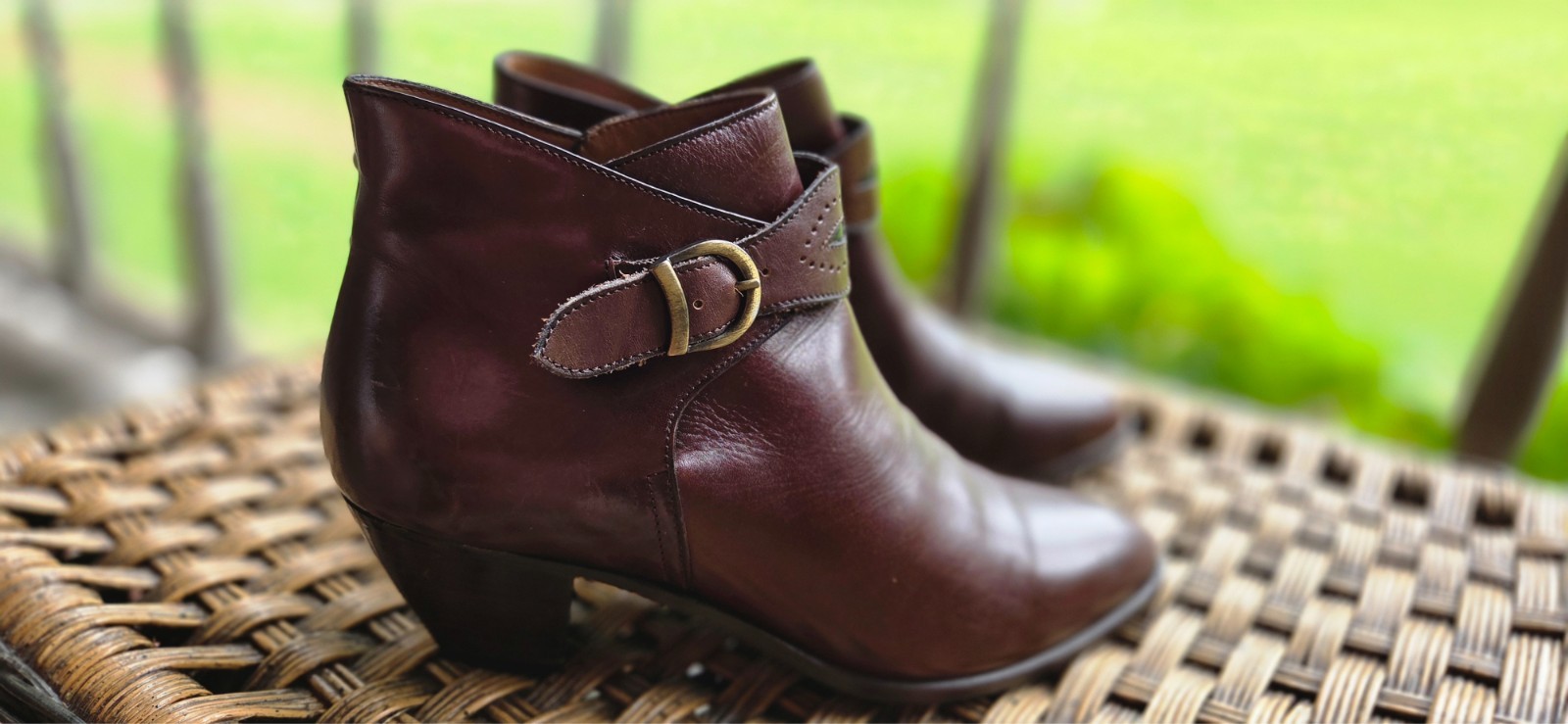 Russell & Bromley Women’s Leather Ankle Boots Buckle Strap Made in Italy 40