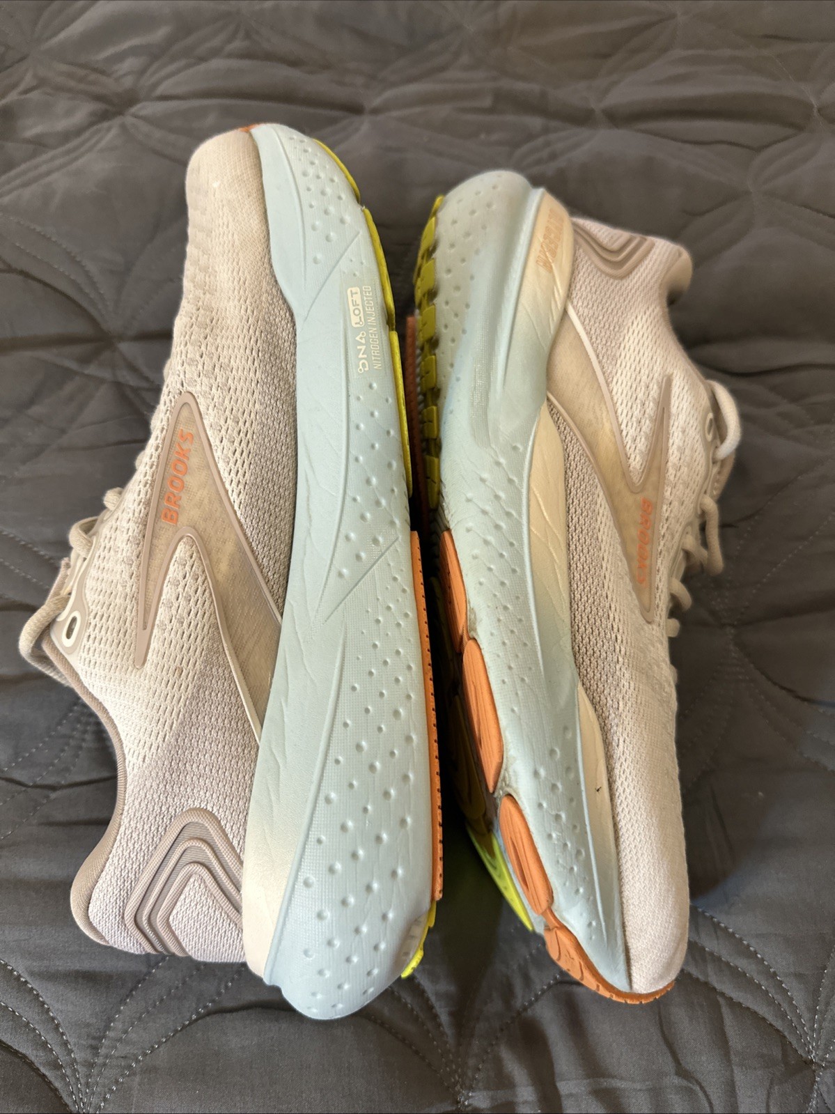 Brooks Glycerin Stealthfit GTS 21 Women 9B White Running Shoes 1204101B135