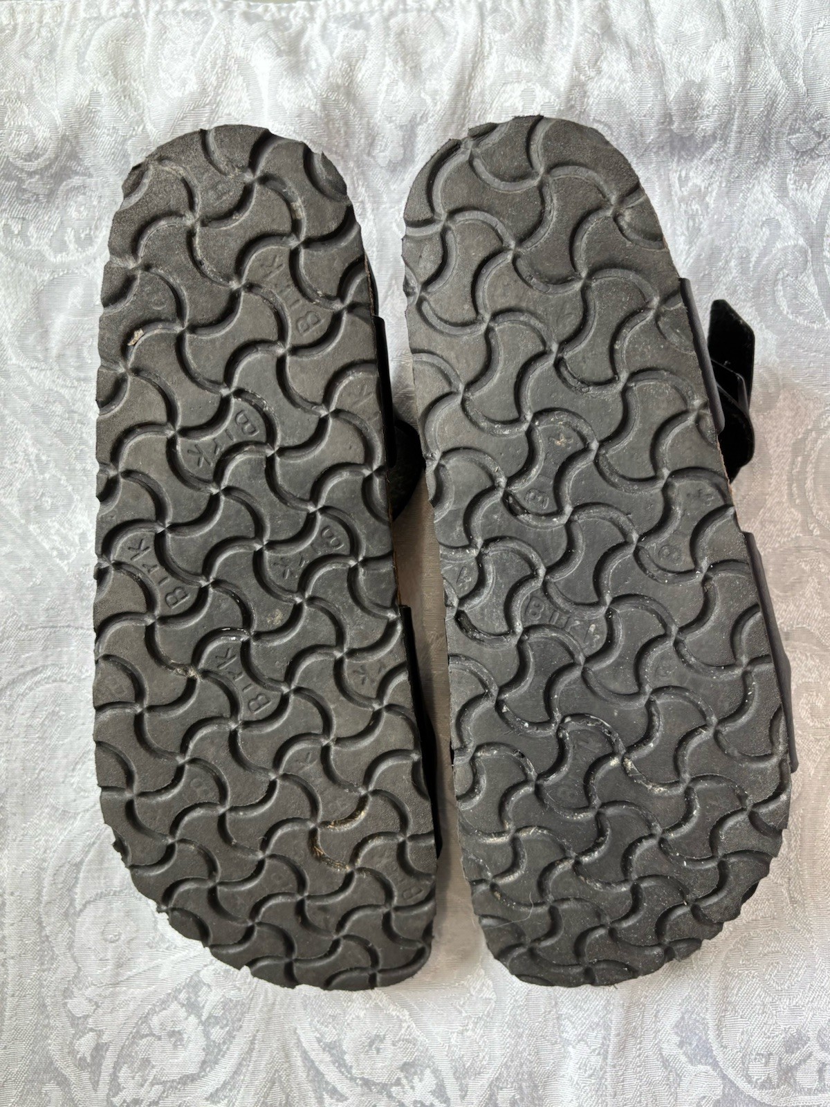 Birkenstock 37 RIO Womens 6 Black Birko-Flor Germany Excellent