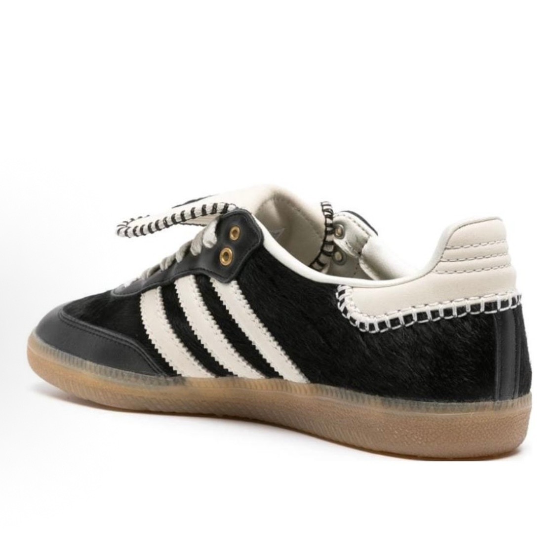 Unisex Wales Bonner x adidas Originals Black/Brown Sanba Pony Tonal Casual Shoes