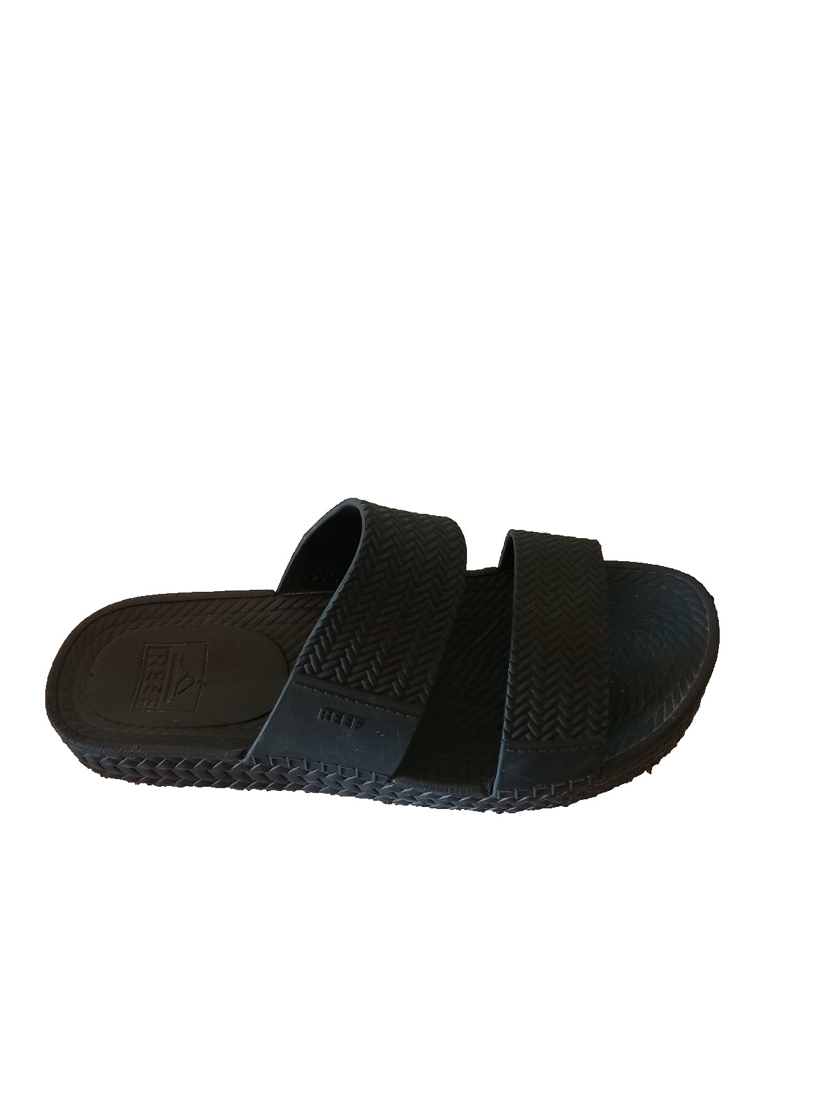 REEF Women’s Water Vista Black Slide Platform Slides Sandals Size 7 Beach Ocean