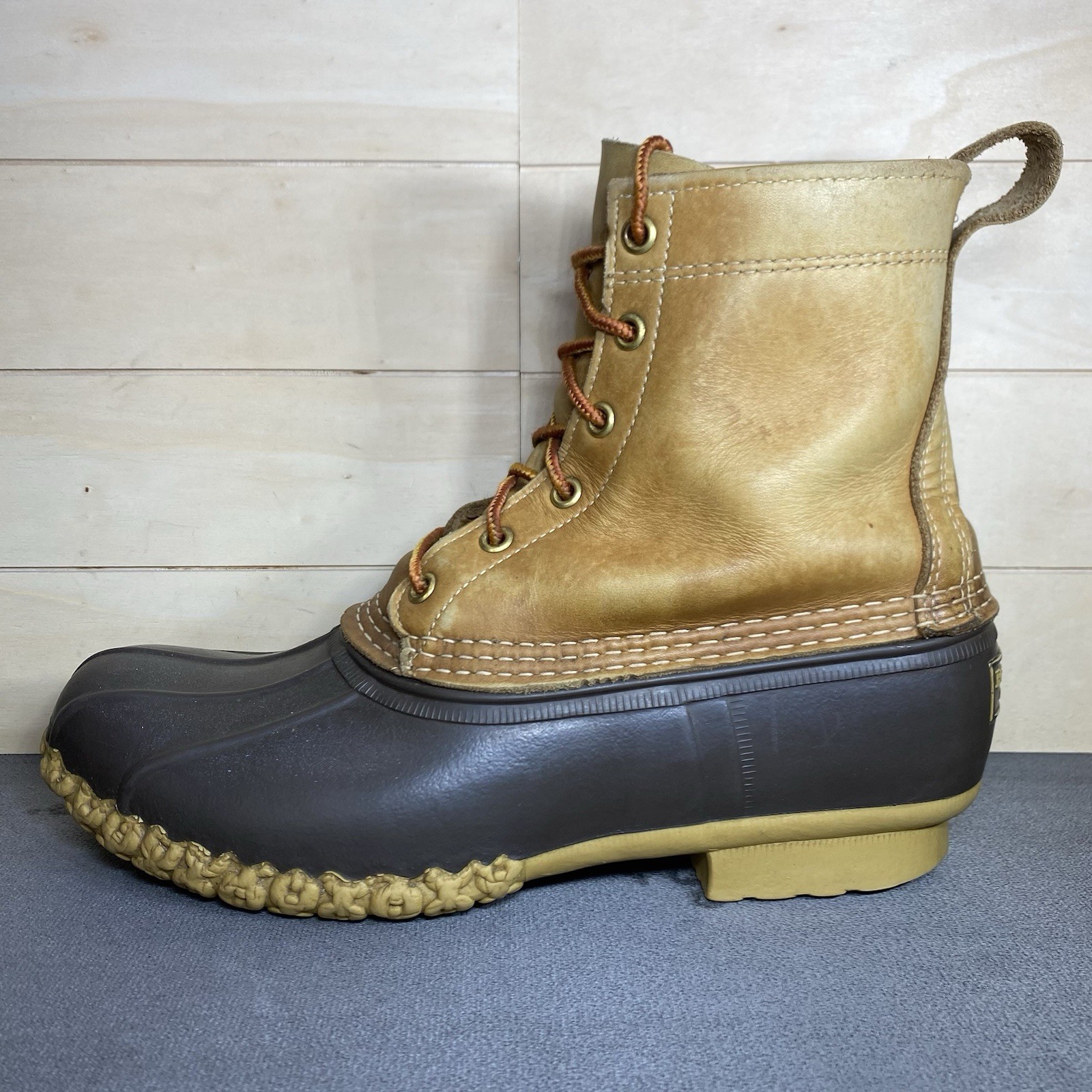 LL Bean Boots Brown Leather Women’s Size 8 M Shoes Waterproof Duck Boots