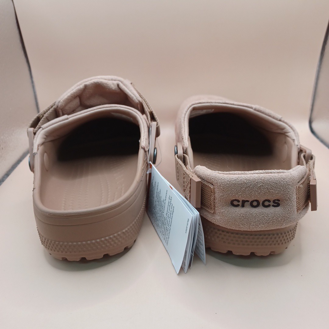 NEW Croc Classic Crafted Vegan Suede Clog-Milk Chocolate Size M:7 W:9 US