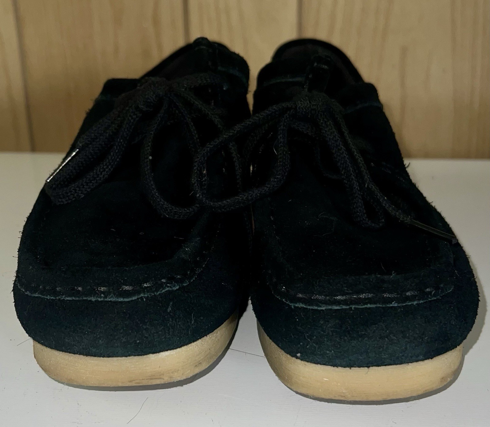 Clarks Originals Wallabee Boots Black Suede Women’s Size 9