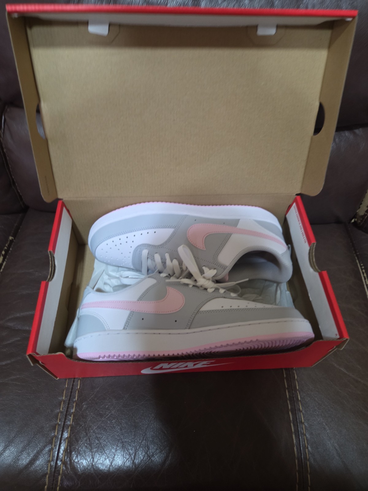 Nike Court Vision LO Pure Platinum Pink Foam White Women’s Size 9.5 IB4009-043