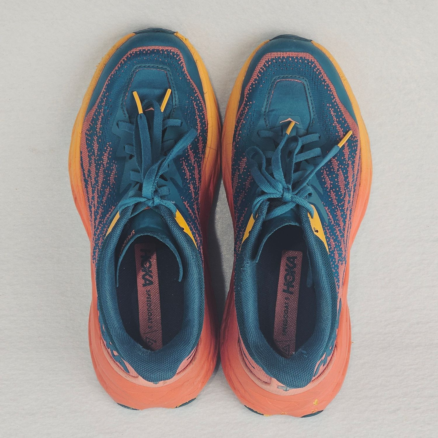 Hoka Speedgoat 5 Women’s Trail Running Shoes Size 8.5B Blue Orange