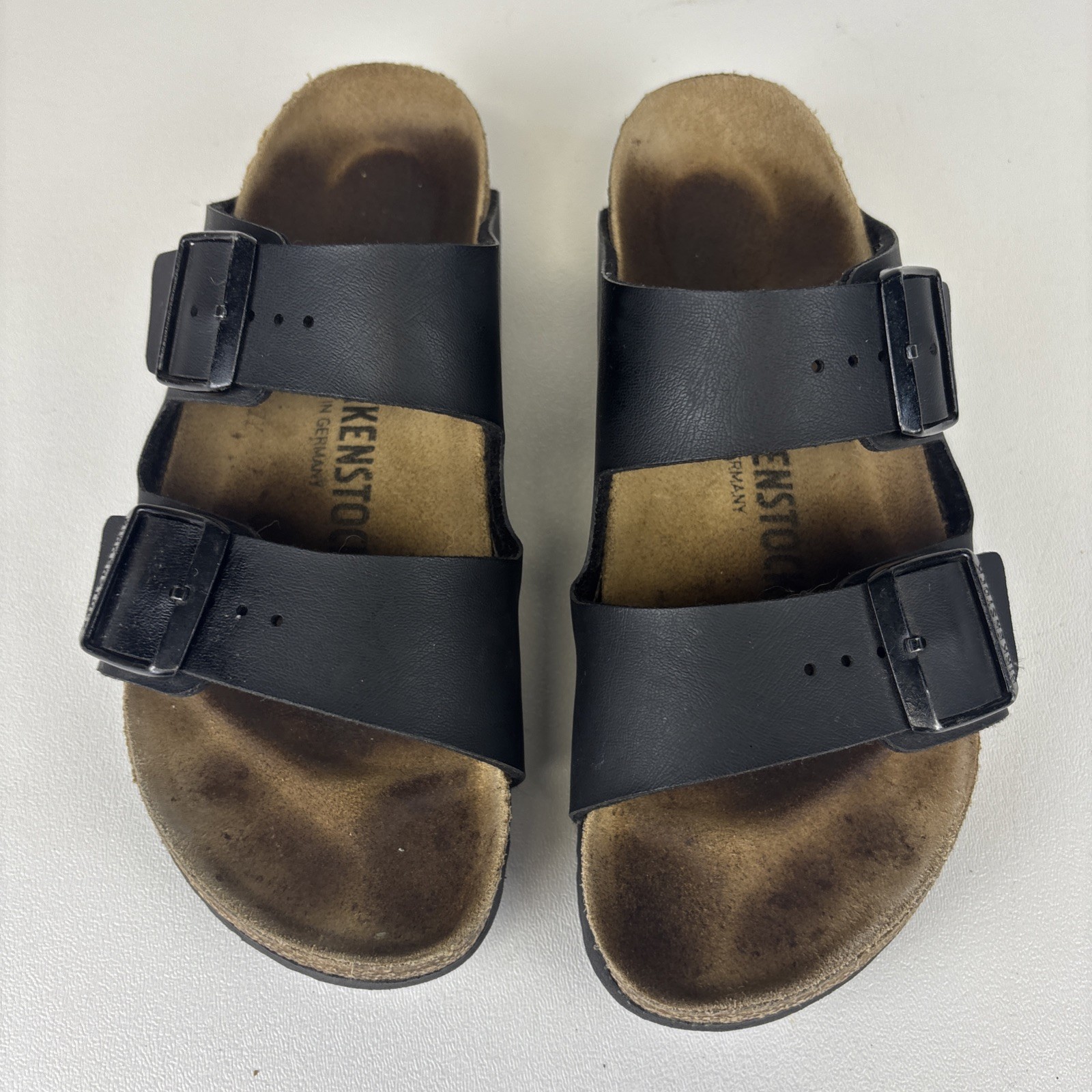 Birkenstock Arizona Sandals Germany – Black Straps Buckles, Size 37