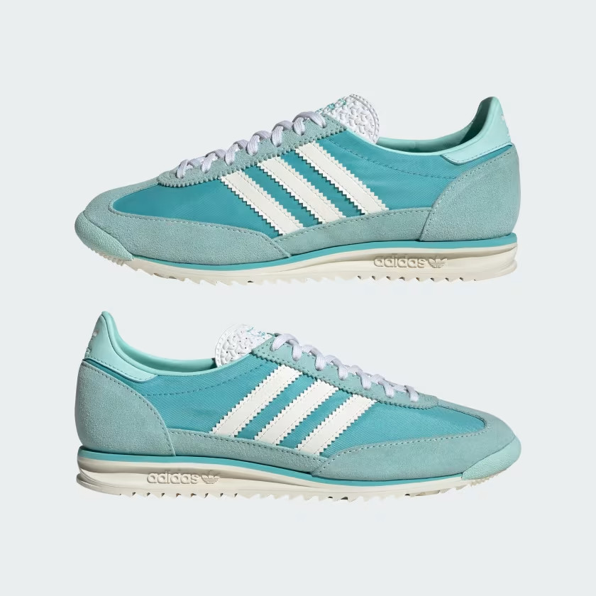 Adidas Originals Women’s Mint Aqua White SL 72 OG Shoes Sneakers JI0199