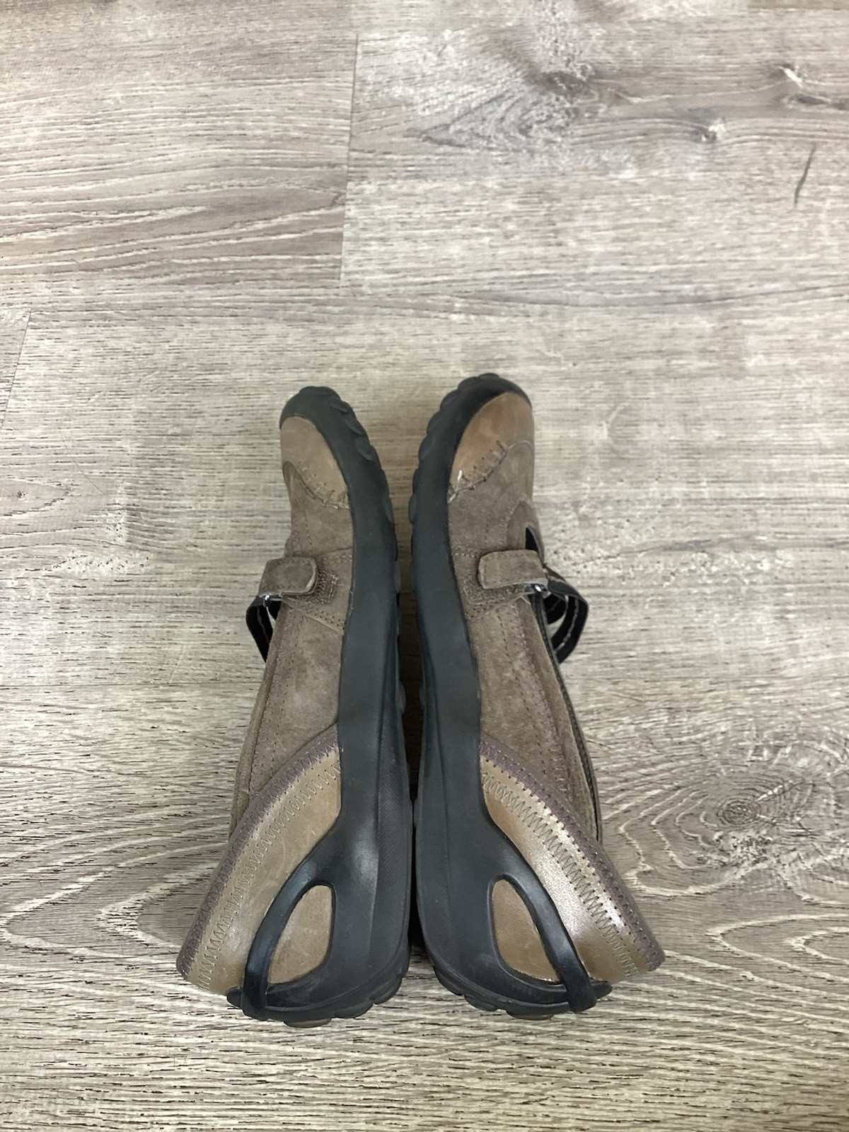 Privo By Clarks Womens Size 6.5 Brown Gray Mary Janes Flats 37695 Slip On Shoes