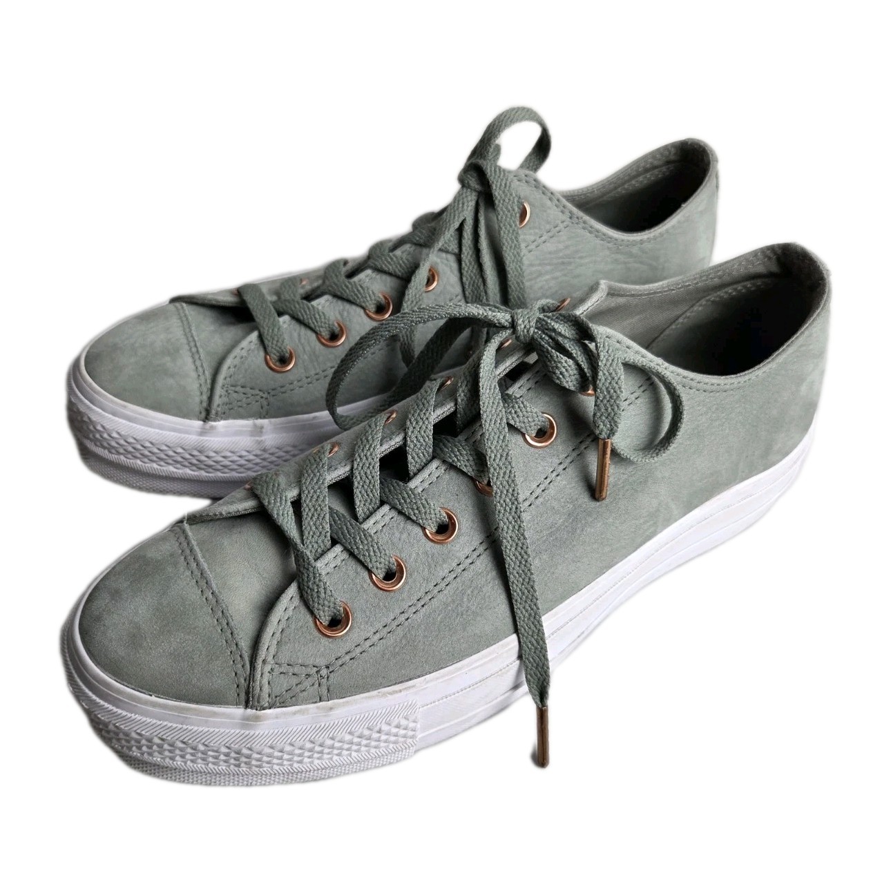 CONVERSE All Star Chucks LIFT PLATFORM Gray DARK STUCCO Sneakers WOMENS 10 LN