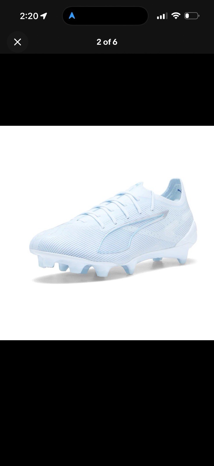 PUMA Ultra 5 Ultimate Light Up Firm Ground Soccer Womens Blue Sneakers Sz 10