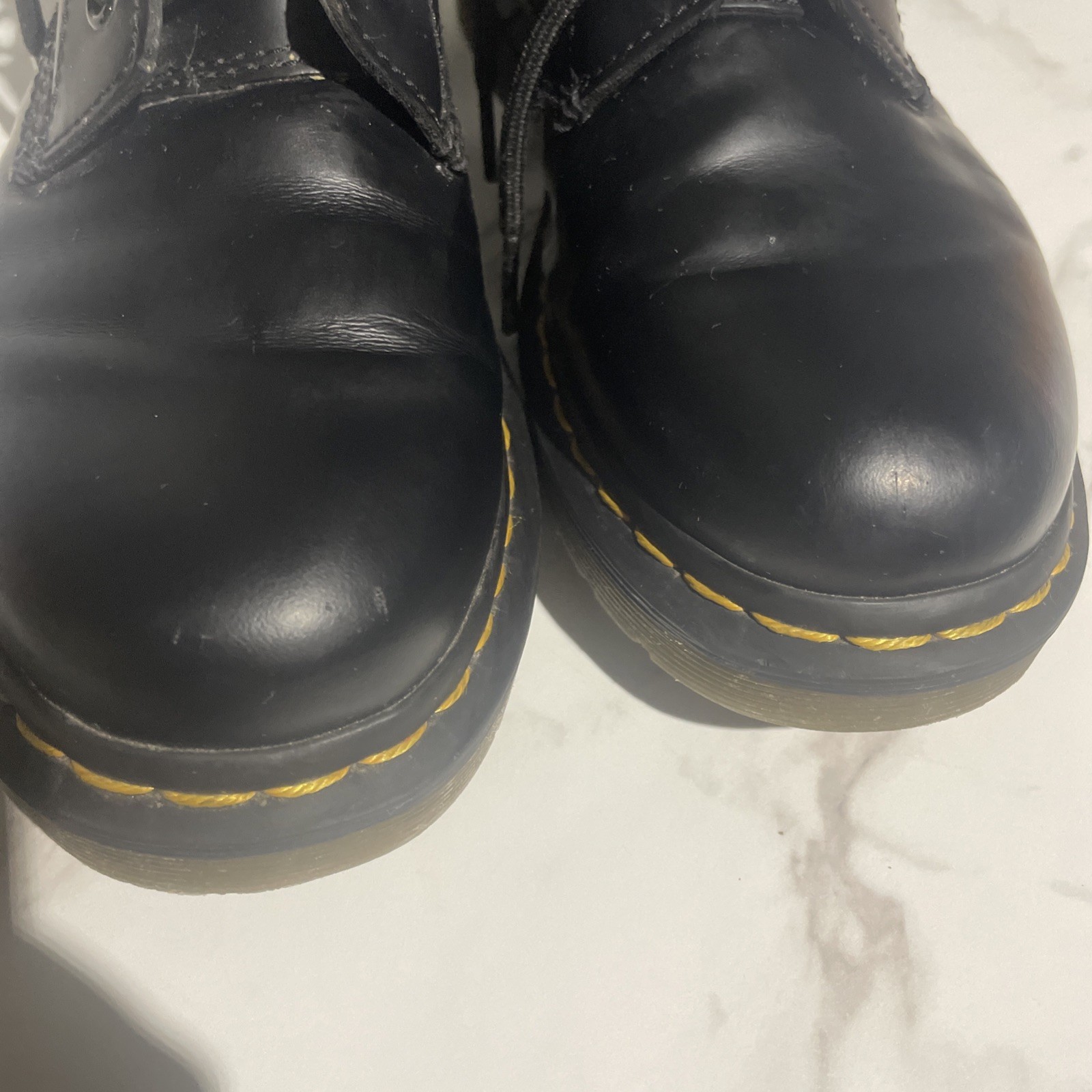 Dr. Martens 1460 Women’s Original Smooth Leather Lace Up Boots – Black, Sz 7 US