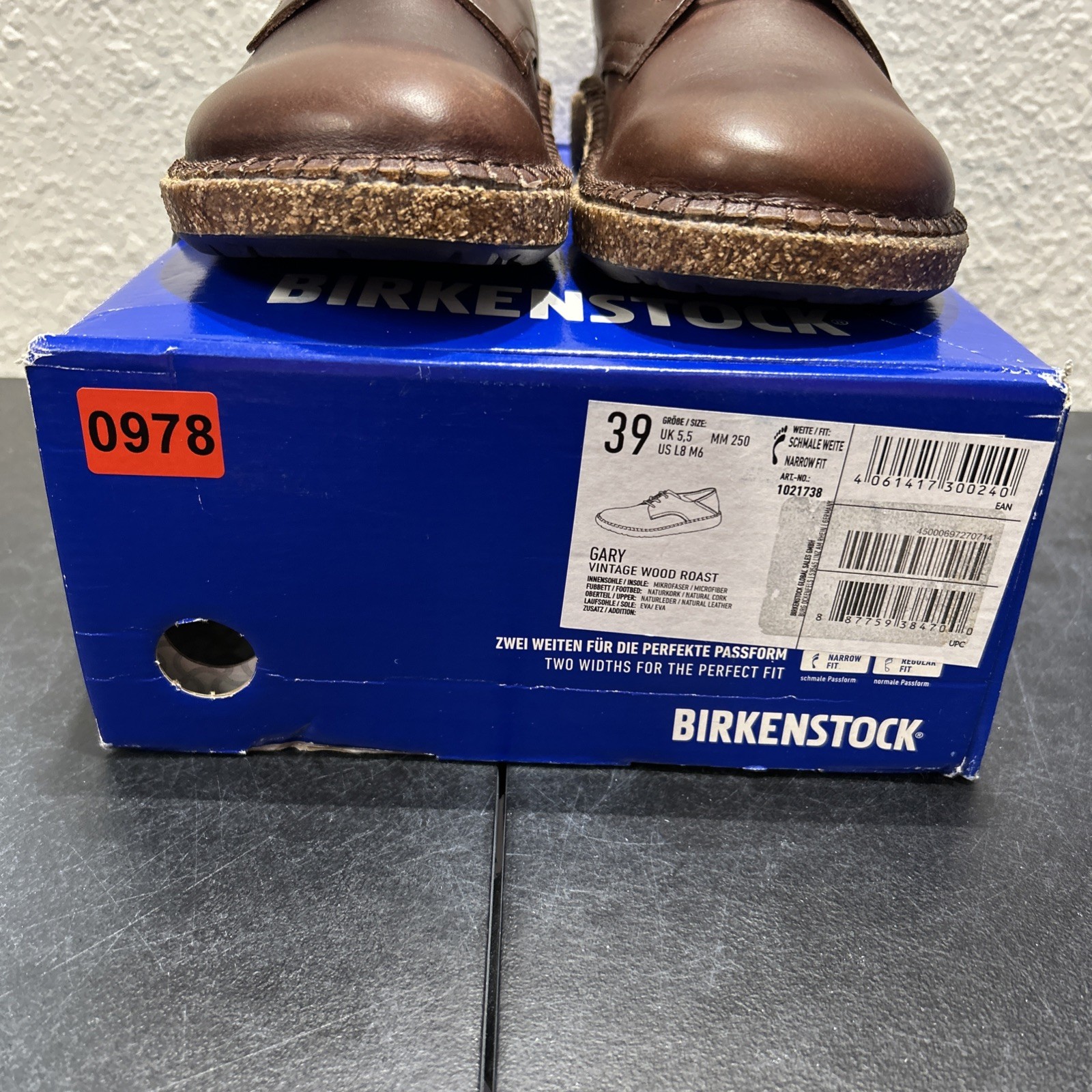 Birkenstock Gary Vintage Wood Roast EU 39 US W8 M6